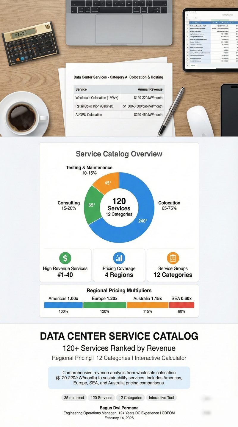 Data Center Service Catalog & Revenue Calculator