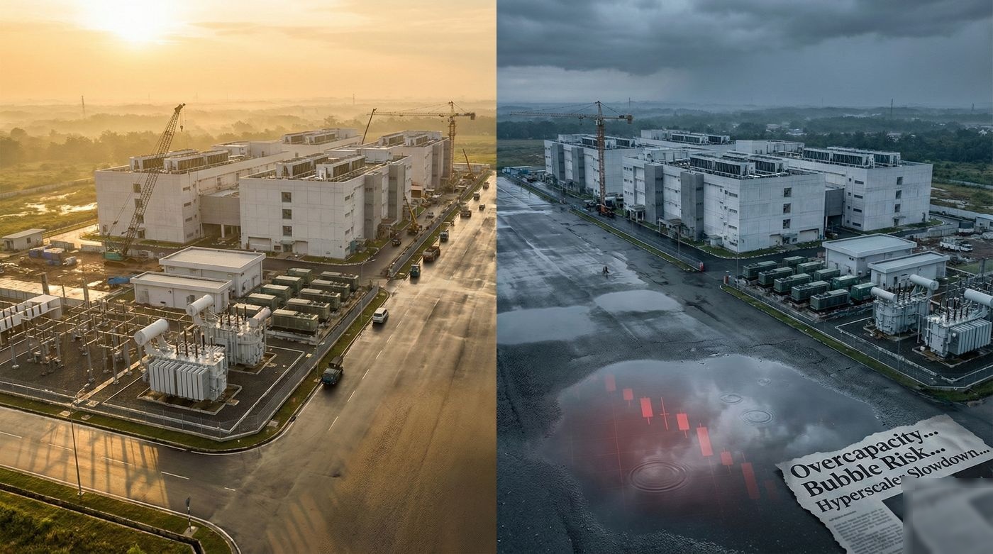 Southeast Asia Data Center Bubble — supply pipeline vs demand analysis across 6 markets