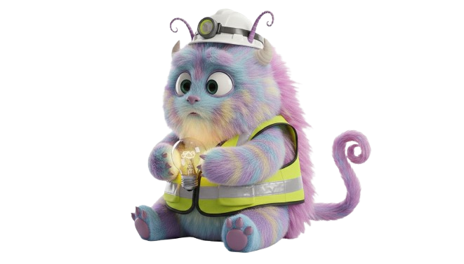 Confused maintenance crew member