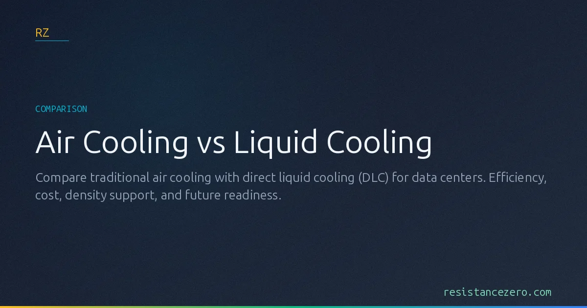 Air Cooling vs Liquid Cooling | Data Center Cooling Compared